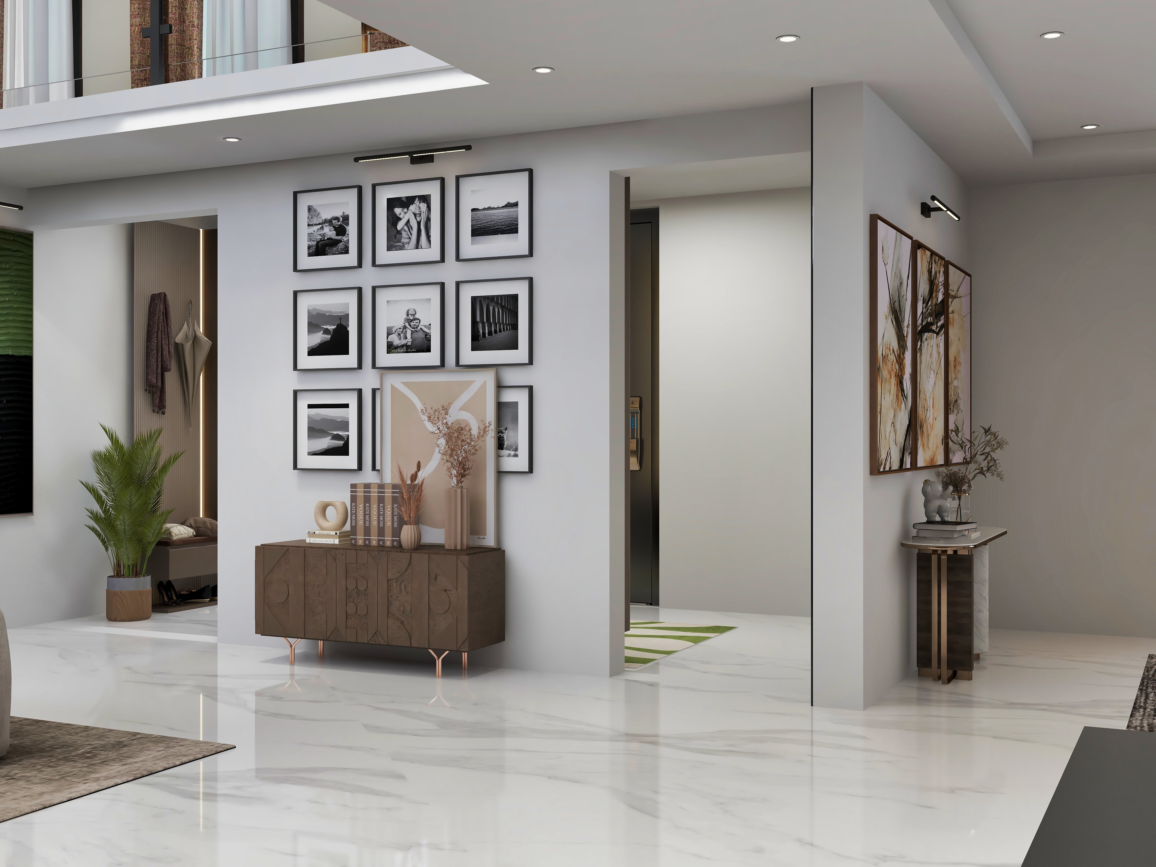 Interior foyer render