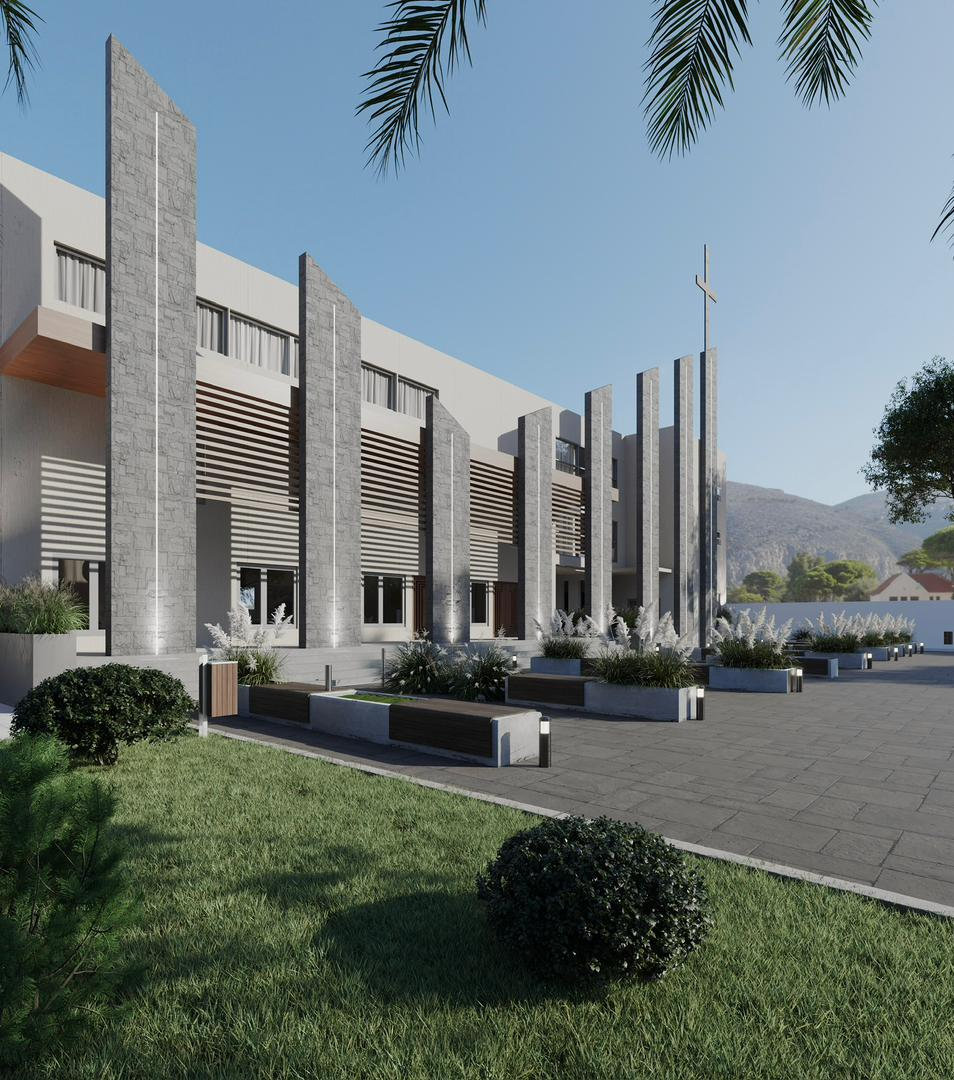 Institutional building render